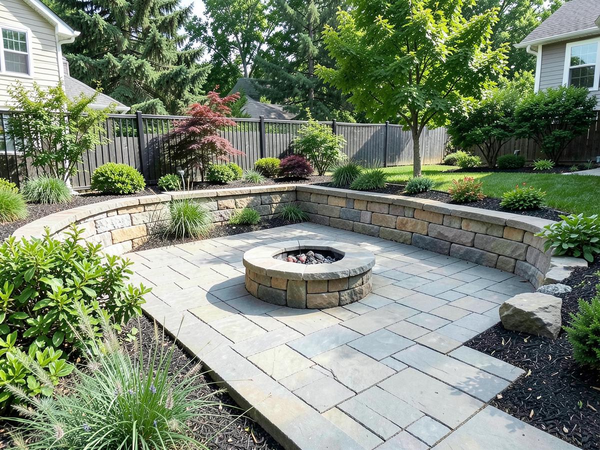 Hardscaping project — Paver Patio & Fire Pit